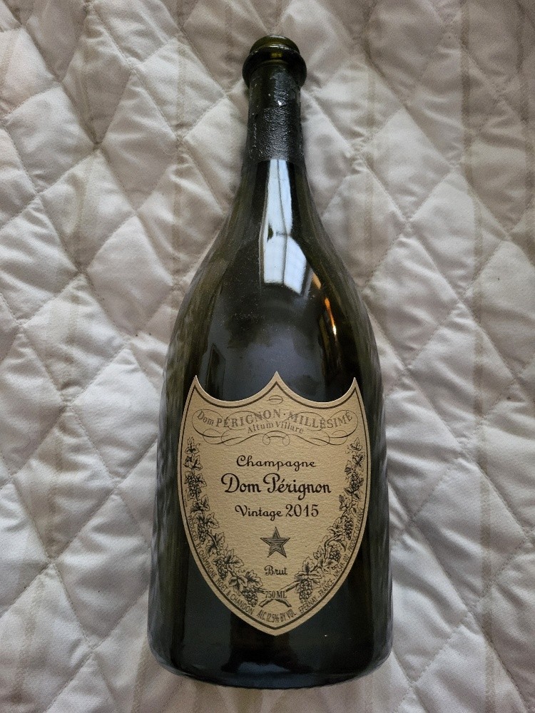 Dom Perignon Vintage 2015 Brut Empty Champagne Bottle without box Dom Perignon Vintage 2015 Brut Empty Champagne Bottle without box