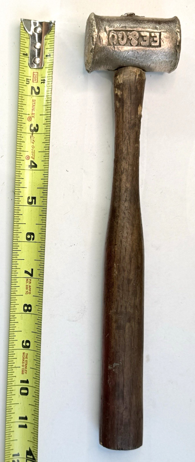 Vintage E.E & Co Small Brass Jewelers Machinist Mechanic Hammer 1lb Head Vintage E.E & Co Small Brass Jewelers Machinist Mechanic Hammer 1lb Head