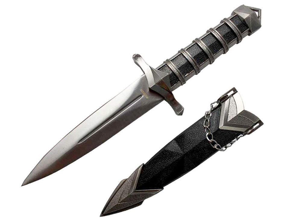 Pacific Solution Blade Dagger with Hard Plastic Scabbard 11 Inch Stainless knife Pacific Solution Blade Dagger with Hard Plastic Scabbard 11 Inch Stainless knife