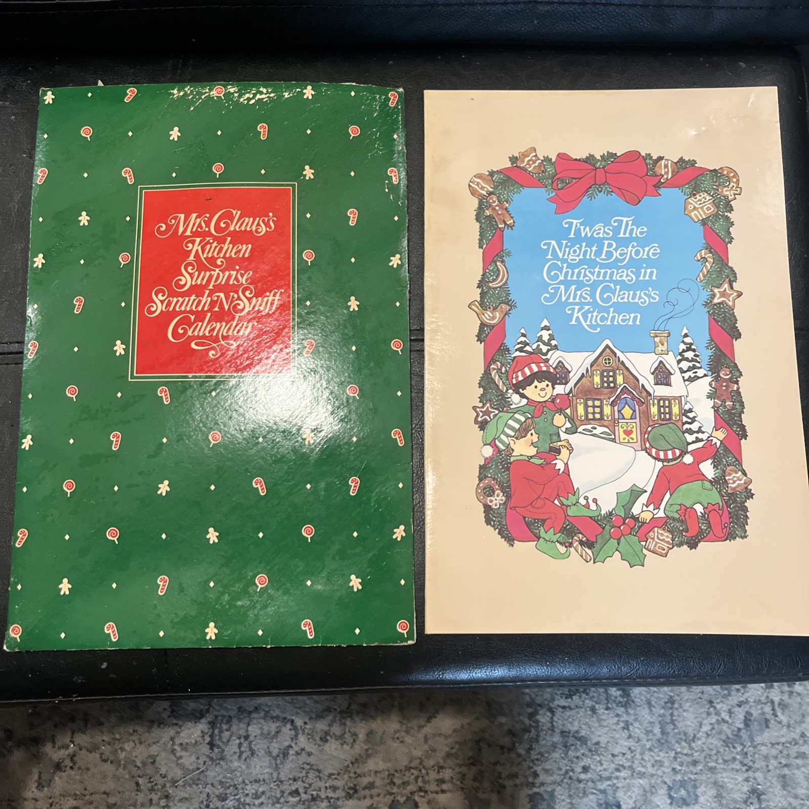 1983 Avon “Mrs Claus’s Kitchen Surprise Scratch N’ Sniff Calendar” Christmas