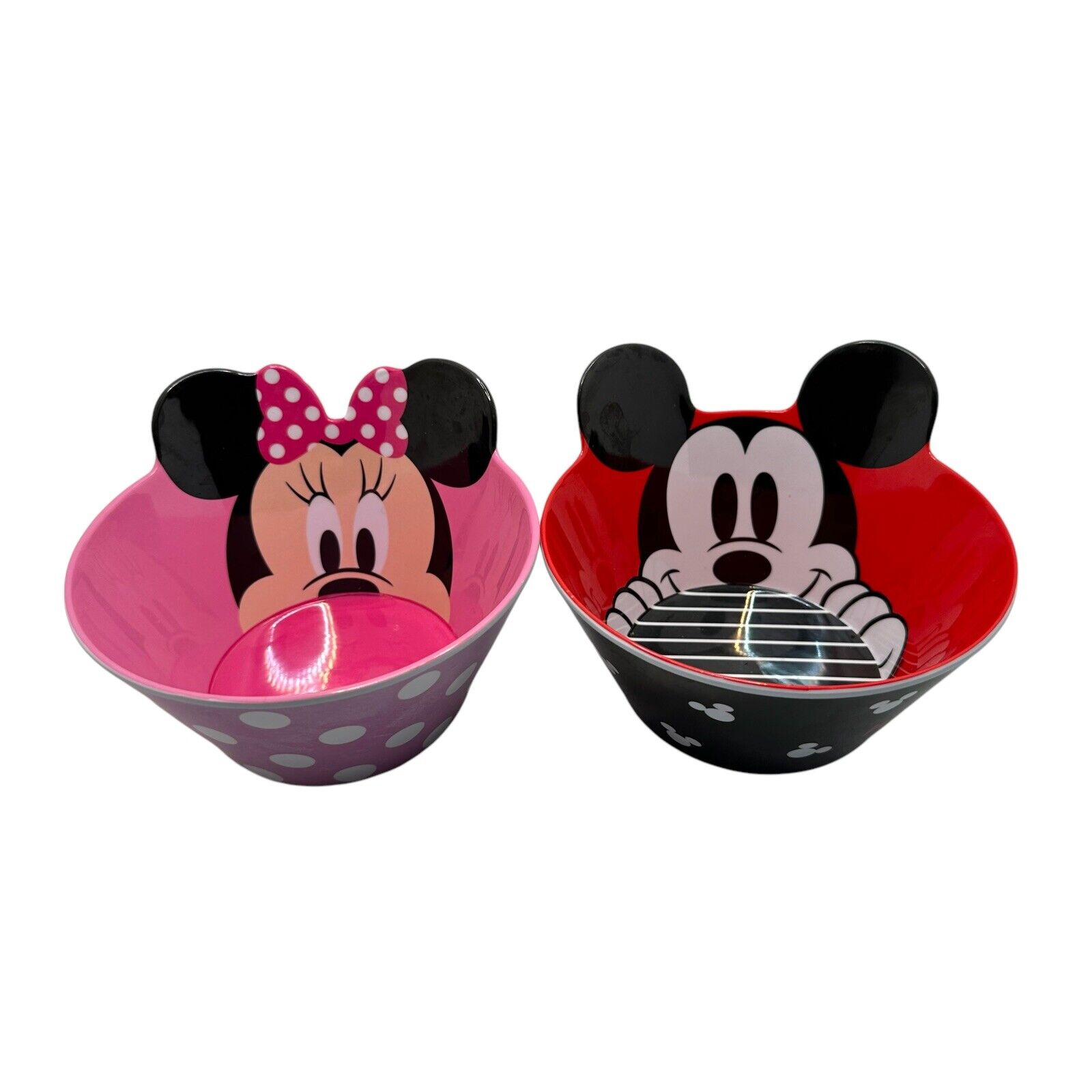 Disney Mickey & Minnie Mouse Melamine Bowls Pair by Zak Designs