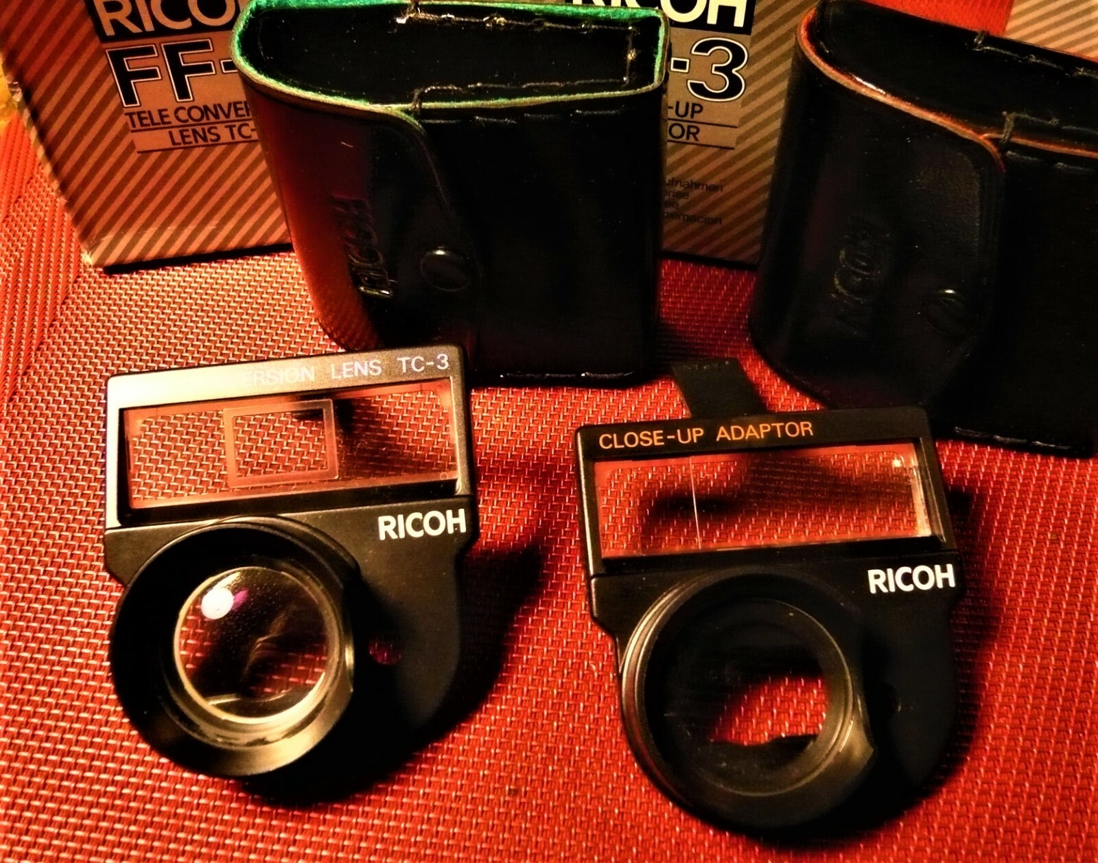 RICOH Telephoto and Close Up Lens set for RICOH FF-3. 35mm camera. NEW RICOH Telephoto and Close Up Lens set for RICOH FF-3. 35mm camera. NEW