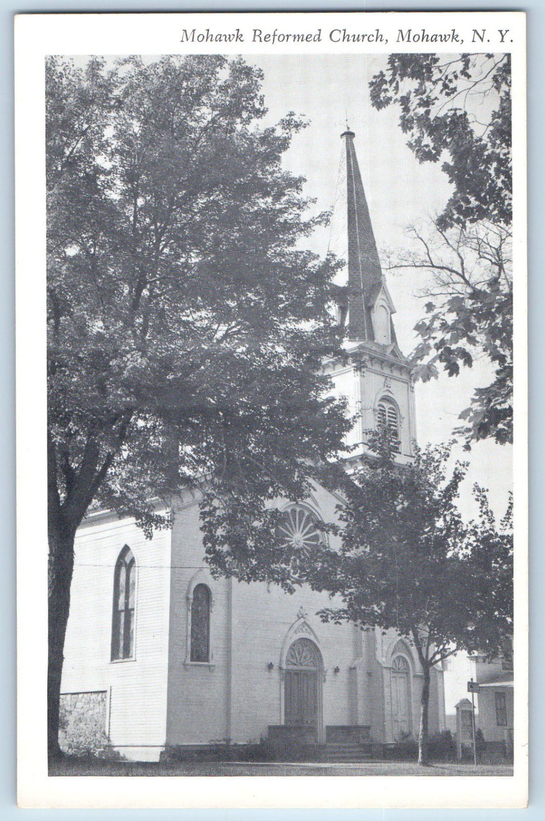 1940 Mohawk New York Vintage Postcard Reformed Church Chapel Exterior Unposted