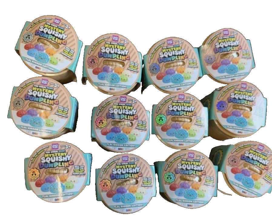 12X NEW Crazy Fun RMS Viral Mini Mystery Squishy Dumpling Teal Ribbon Edition 12X NEW Crazy Fun RMS Viral Mini Mystery Squishy Dumpling Teal Ribbon Edition