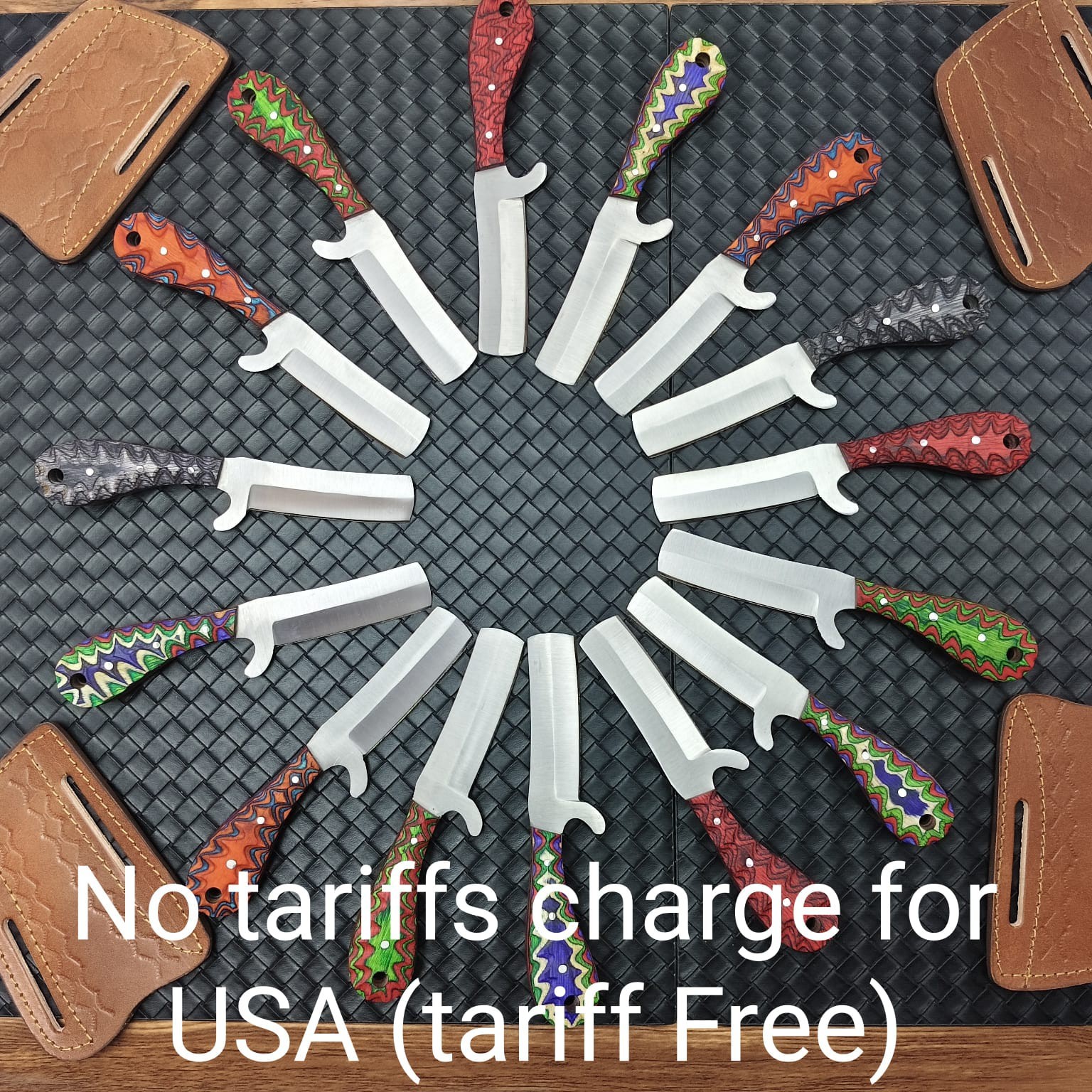 LOT OF 100 6 INCH HANDMADE CARBON STEEL BULL CUTTER KNIFE From USA Duty Paid