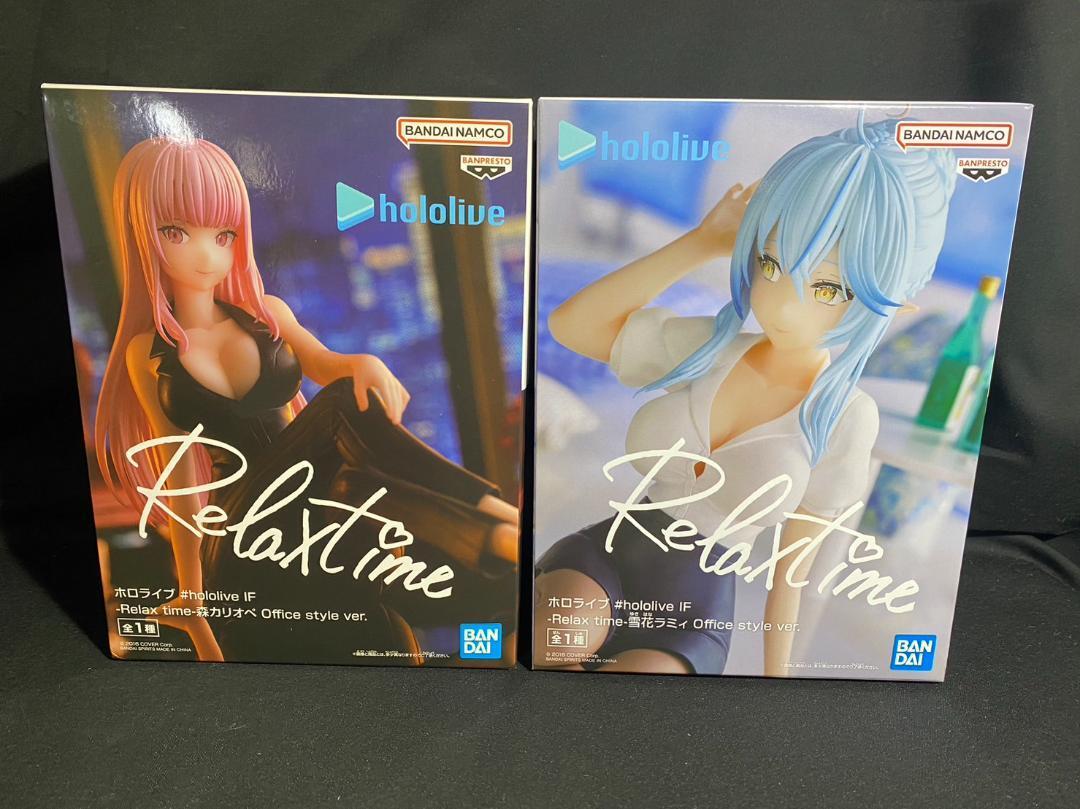 #hololive IF Yukihana Lamy Mori Calliope Figure Set of 2 Relax style ver FedEx