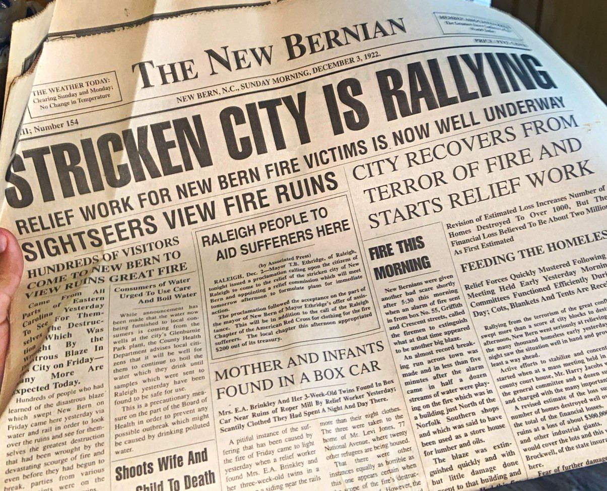 RARE The New Bernian Newspaper Dec 3, 1922 \