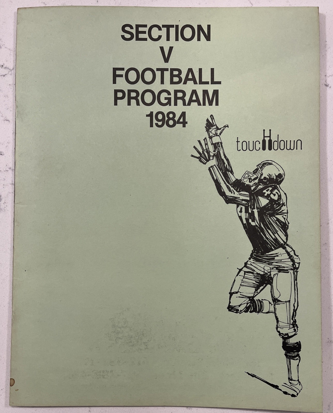 1984 Minnesota State High School Section V Football Program (G3)