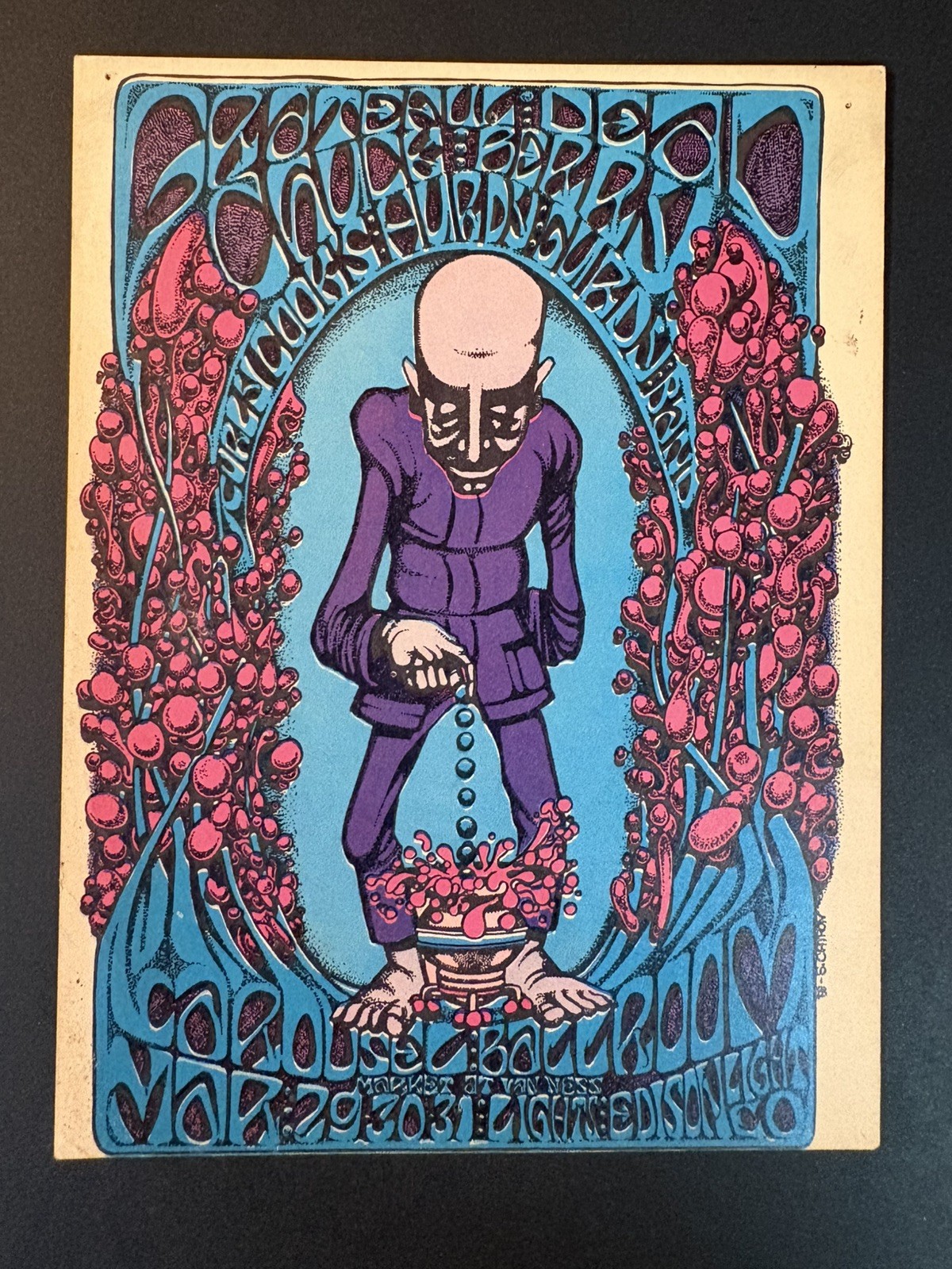 1968 Greatful Dead Berry Dropper Carousel  Ball Room original AOR 2.163