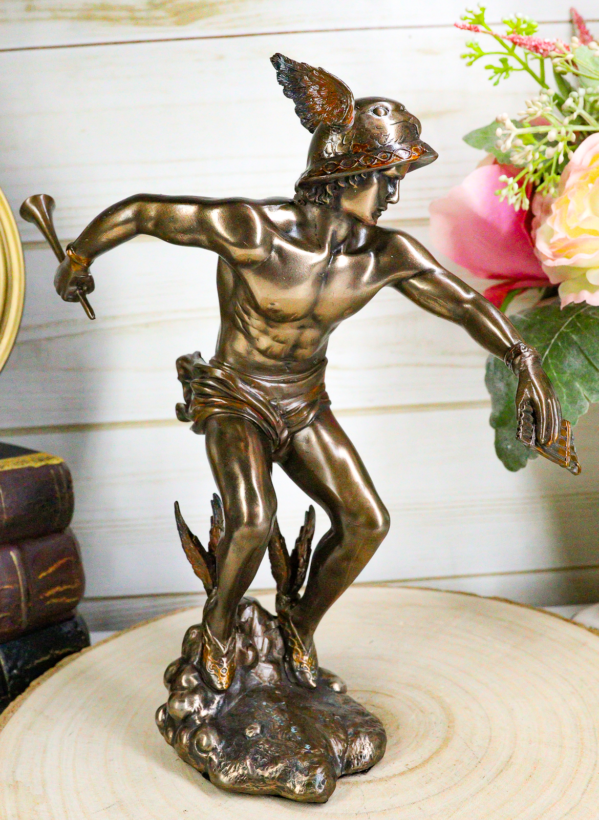 Greek Roman Olympian Deity Hermes Mercury God Of Messengers & Thieves Figurine