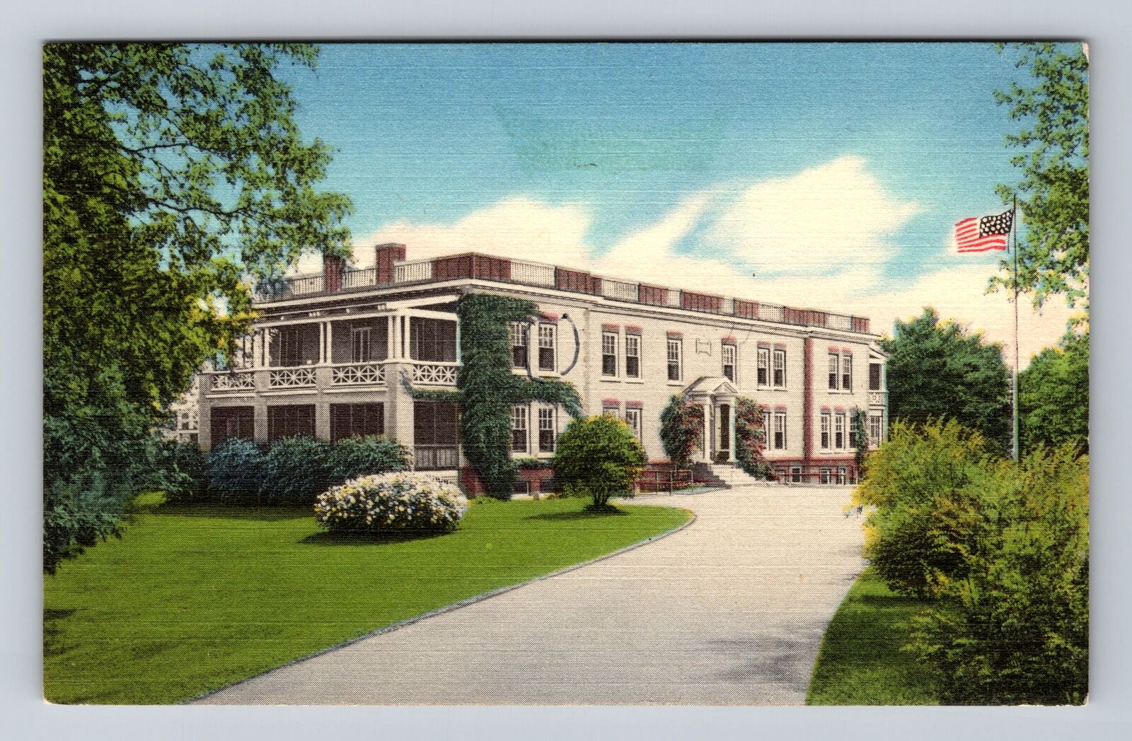 Concord MA-Massachusetts, Home for Aged Methodist Women, Vintage Postcard