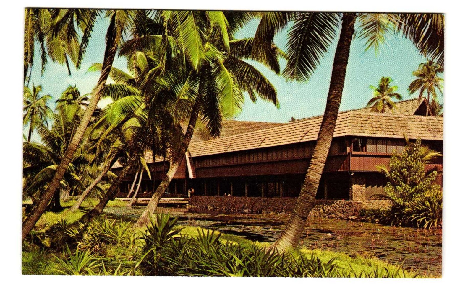 Coco Palms Lagoon WAIMEA, KAUAI Hawaii vintage postcard Unposted