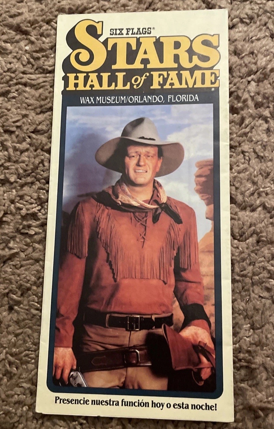 VTG “Six Flags Stars Hall Of Fame Wax Museum”Orlando Florida Brochure