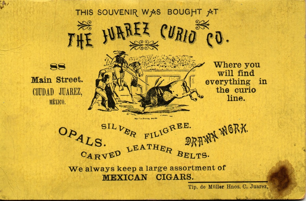 * Antique Photos Souvenir Folder The Juarez Curio Co Mexico c1897-1901 RARE ITEM