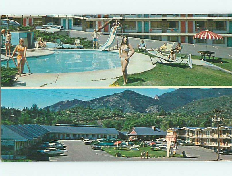 Unused Pre-1980 BATHING BEAUTY AT SILVER SADDLE MOTEL Manitou Springs CO u6290 Unused Pre-1980 BATHING BEAUTY AT SILVER SADDLE MOTEL Manitou Springs CO u6290