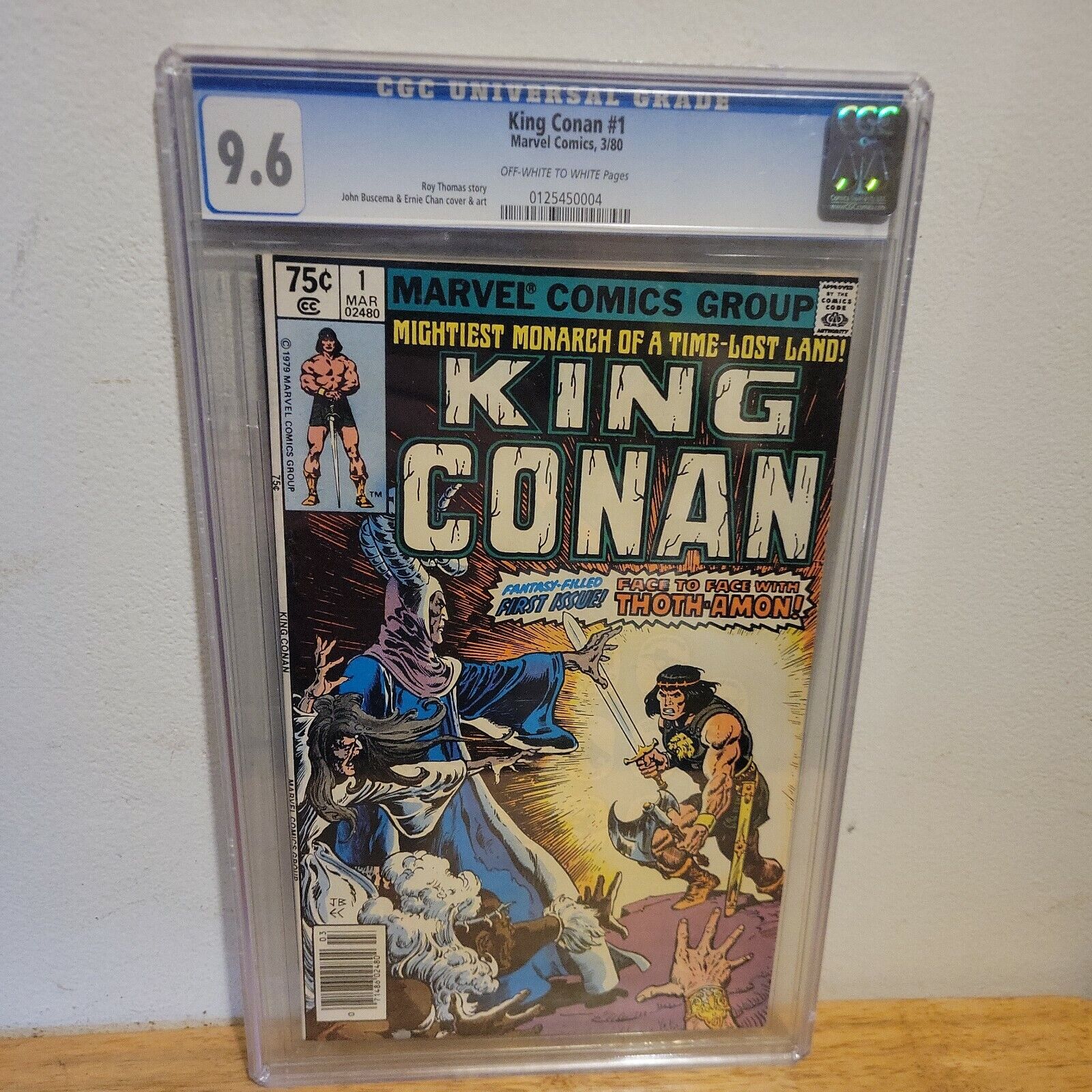 King Conan #1 CGC 9.6 John Buscema & Ernie Chan Cover& Art 1980