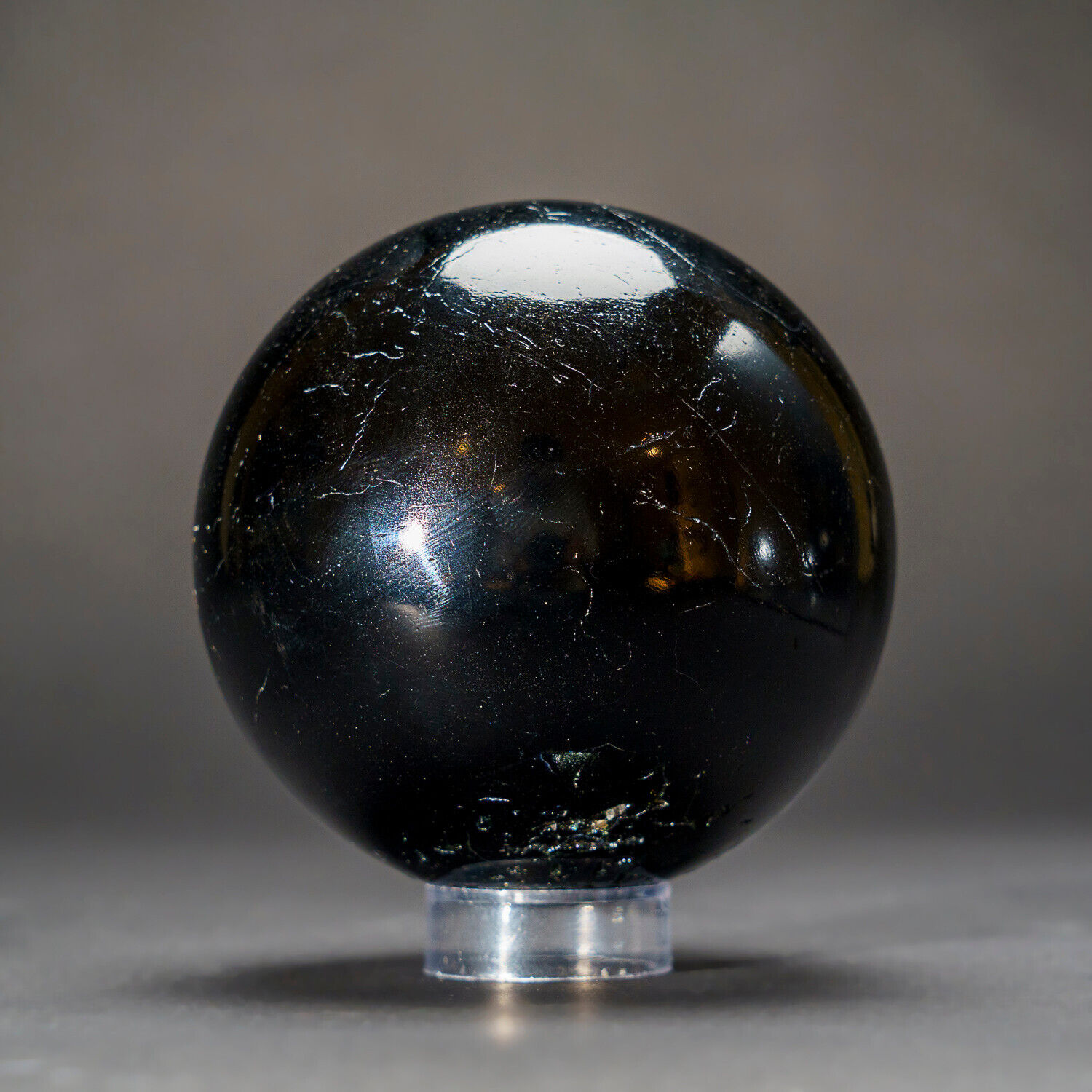 Genuine Polished Black Tourmaline Sphere from Brazil (3.5\