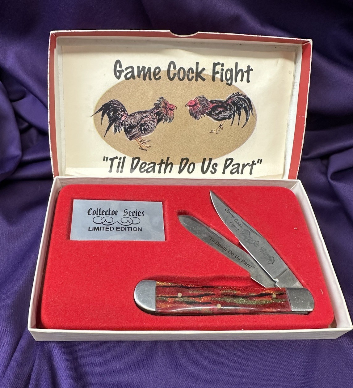 Solinger Fight’n Rooster Knife Game Cock Fight Unused Knife Vintage Solinger Fight’n Rooster Knife Game Cock Fight Unused Knife Vintage