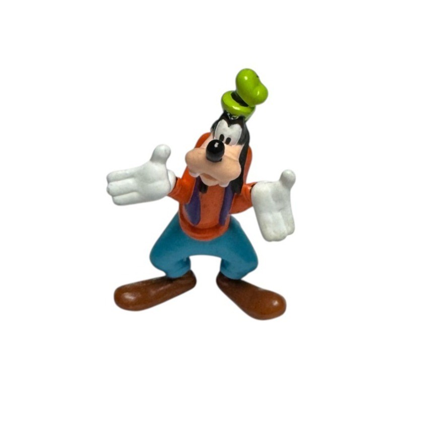 NEW Lot of 2 Vintage Disney Classic Goofy 2.25” PVC Figurine Cake Topper