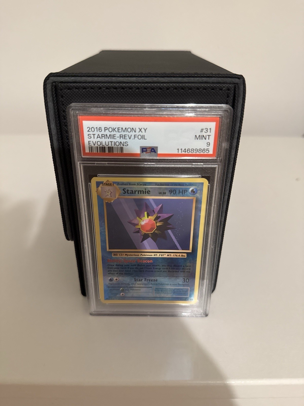 Pokemon Cards: Evolutions Reverse Holo: Starmie 31/108 PSA 9