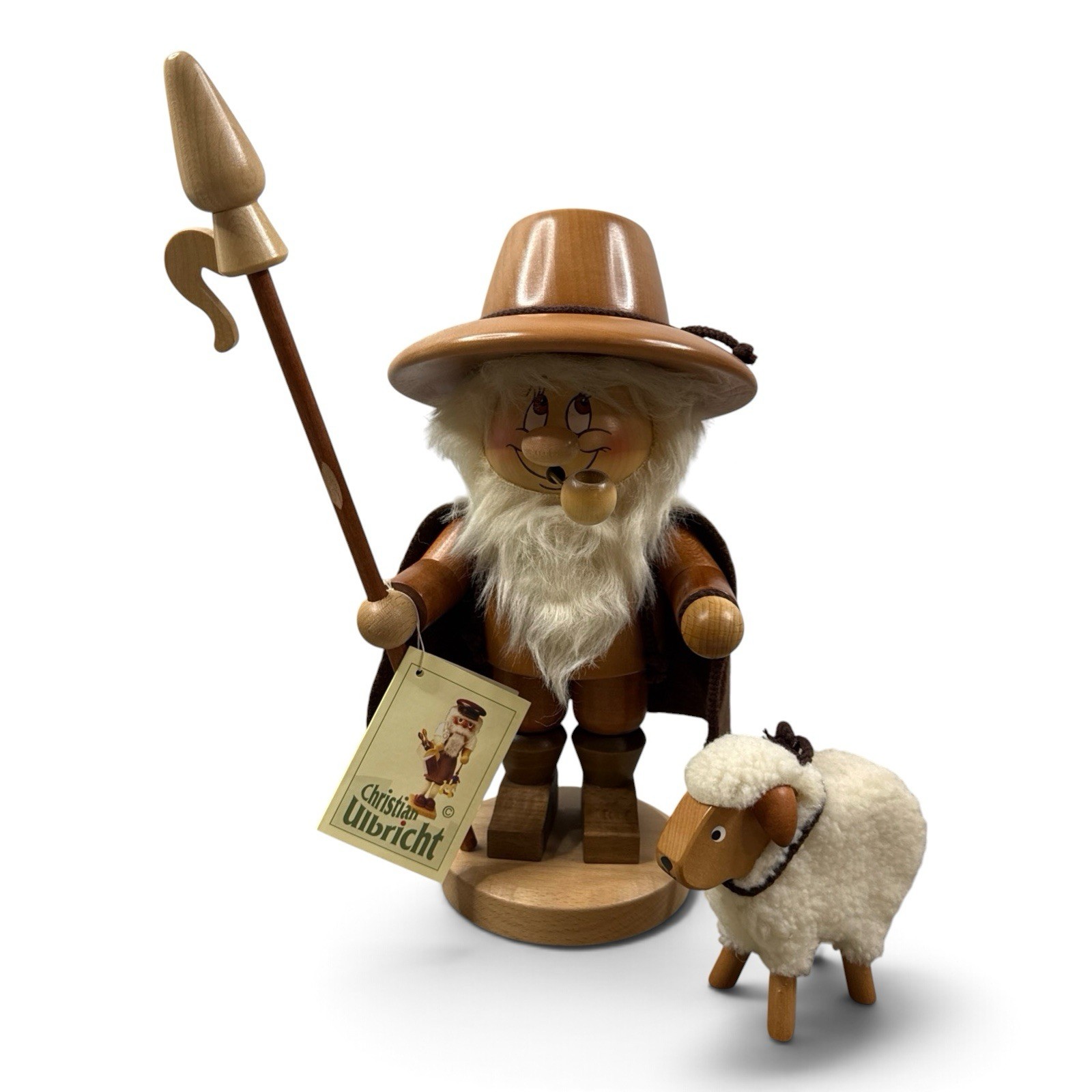 Christian Ulbricht Shepherd Dwarf Gnome Smoker w/ Tag Germany