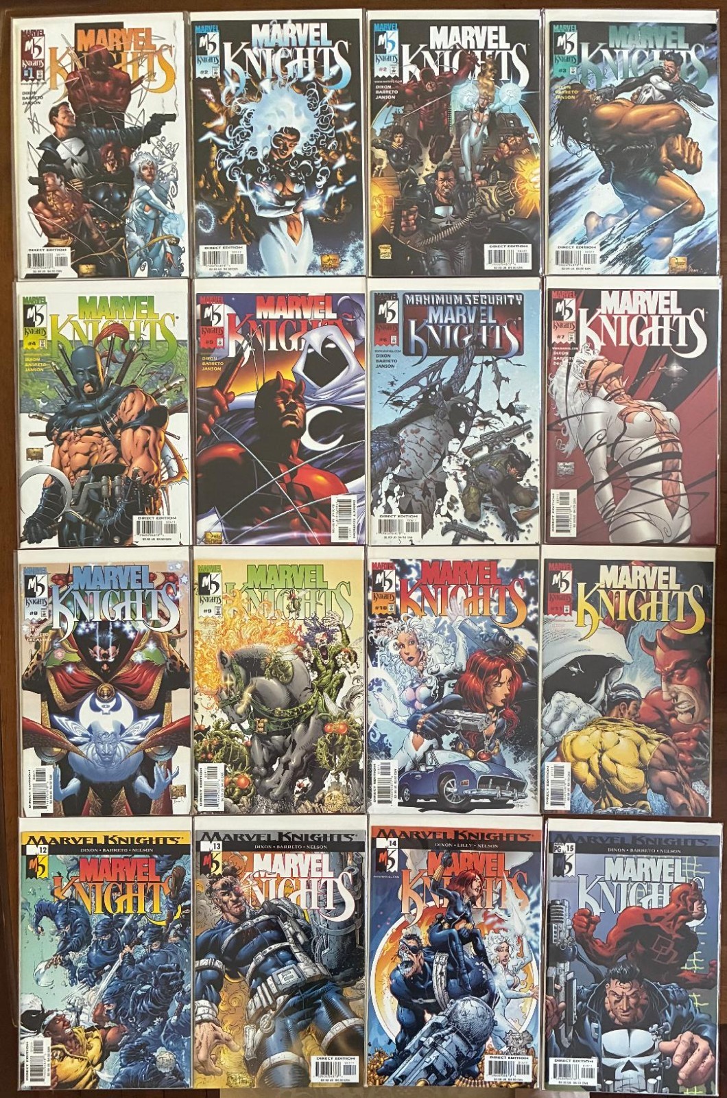 Marvel Knights (Vol 1) Complete Series Comic Set - (#1-15)