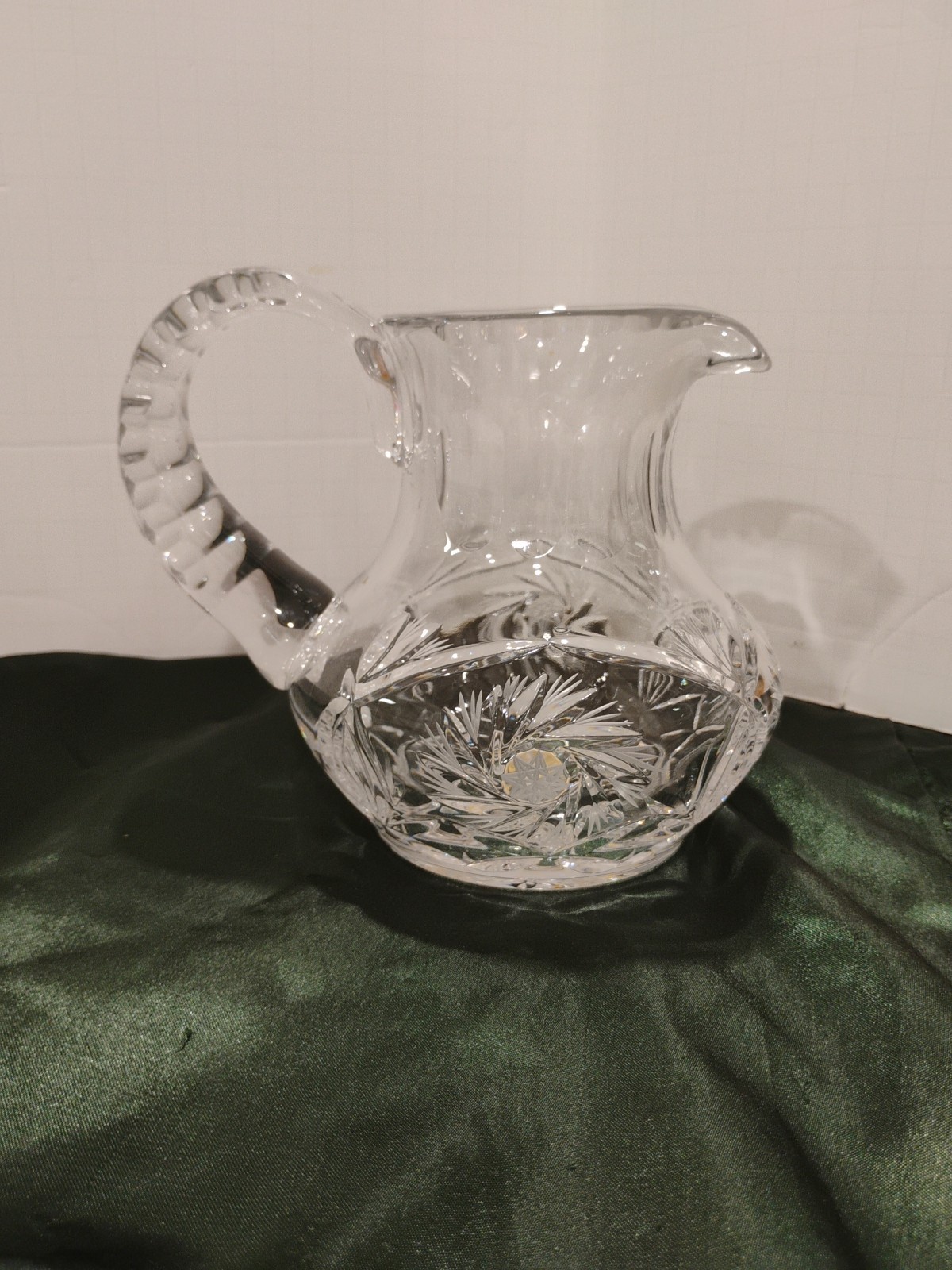 Vintage Beautiful Polish  Cut Crystal Pinwheel Pattern 5