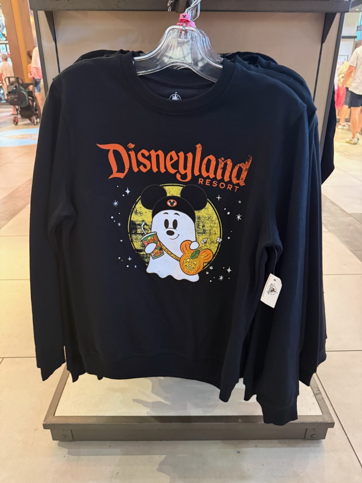 (All Sizes) 2026 Disney Parks Disneyland Halloween Mickey Ghost Long Sleeve NWT