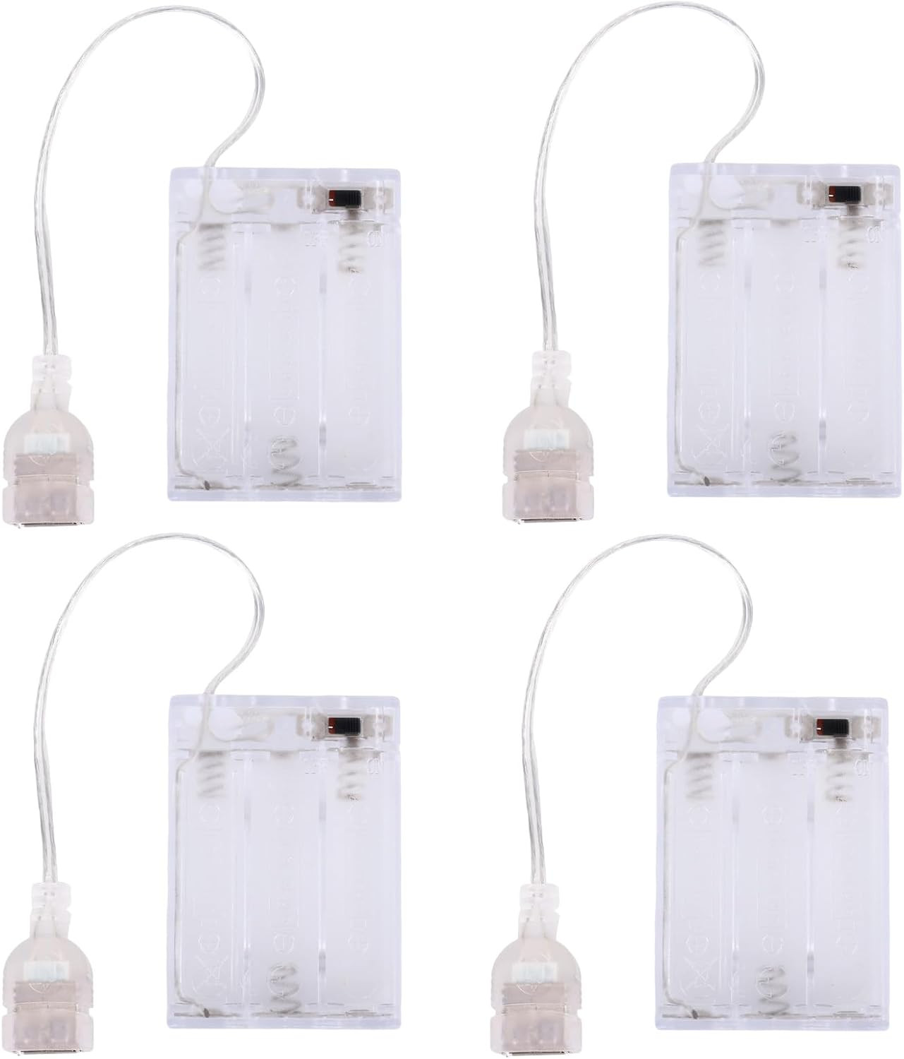 4Pcs Battery Pack for 5V LED Neon Signs