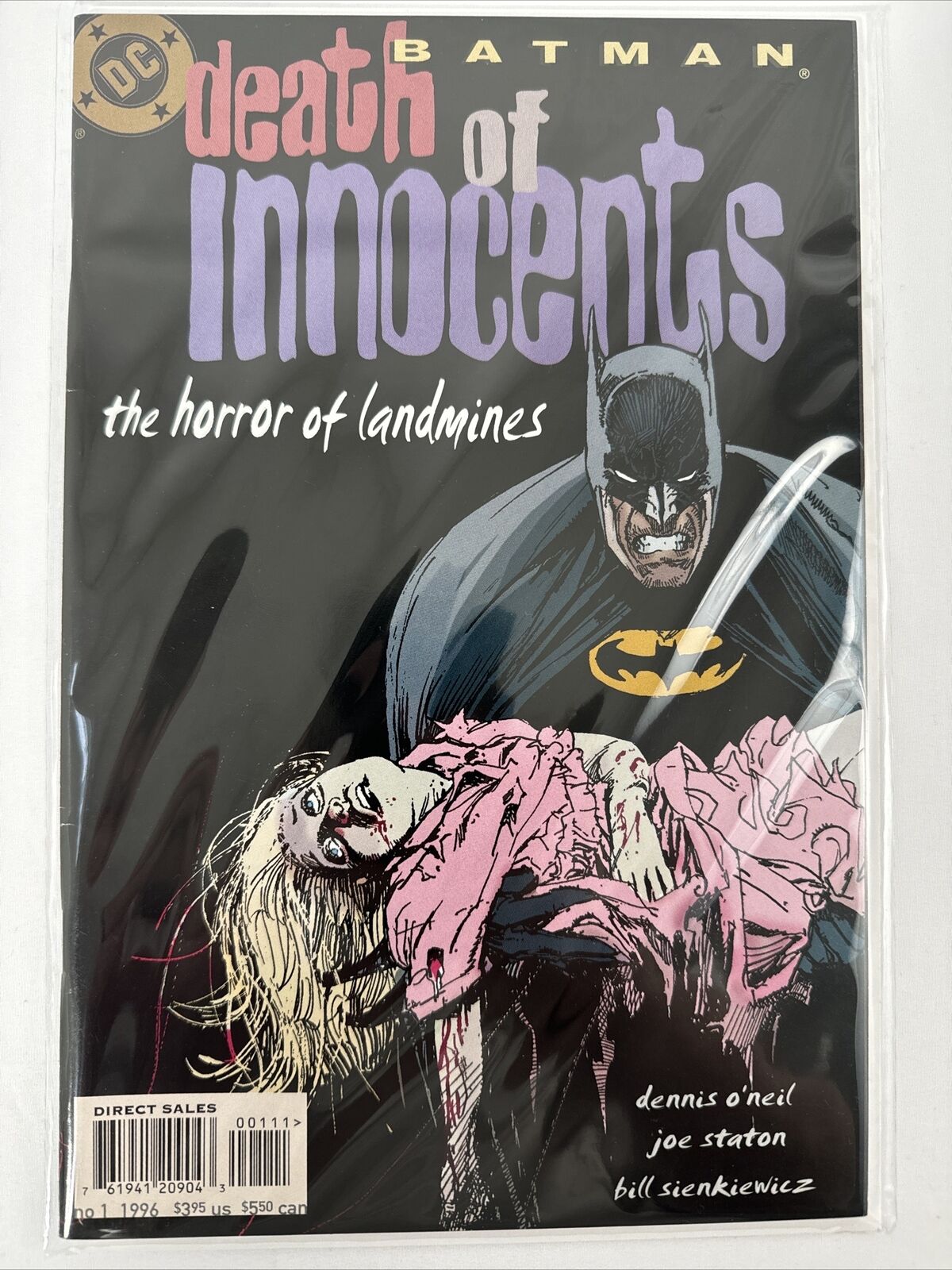 Batman Death Of Innocents #1 DC Comics 1996 Horror Of Landmines Dennis O'Neil
