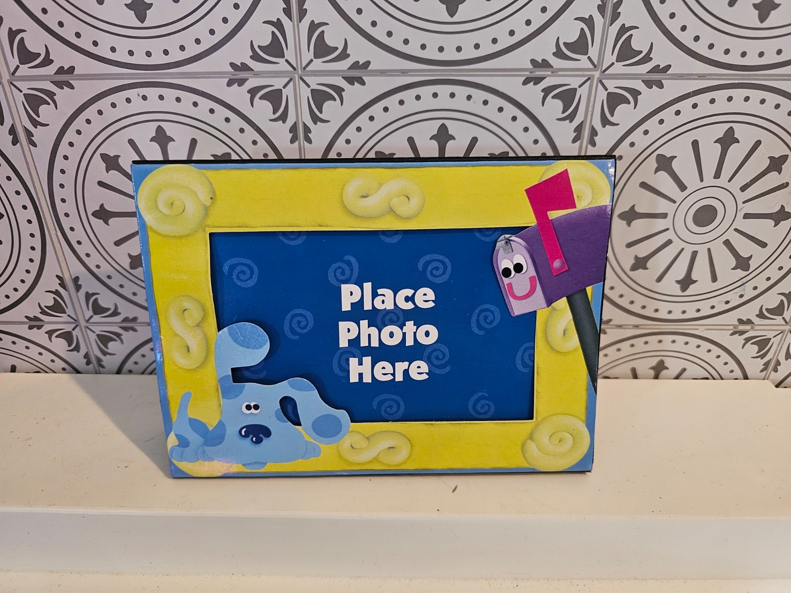 Vintage 1999 BLUES CLUES Paper PICTURE FRAME Envelope CARD