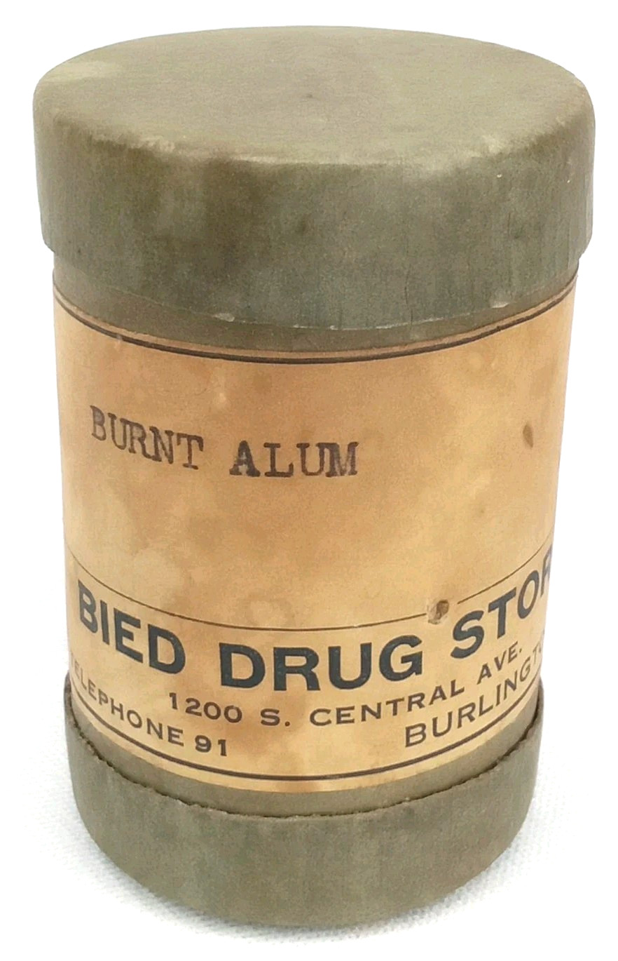 VTG 1950s Advertising Pharmacy Vial Bied Drug Store Burlington IA New Arrival