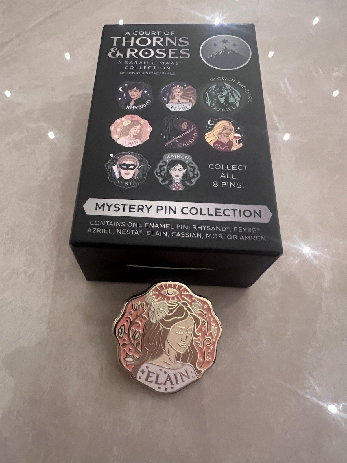 A Court of Thorns and Roses ACOTAR Mystery Pin Set ELAIN
