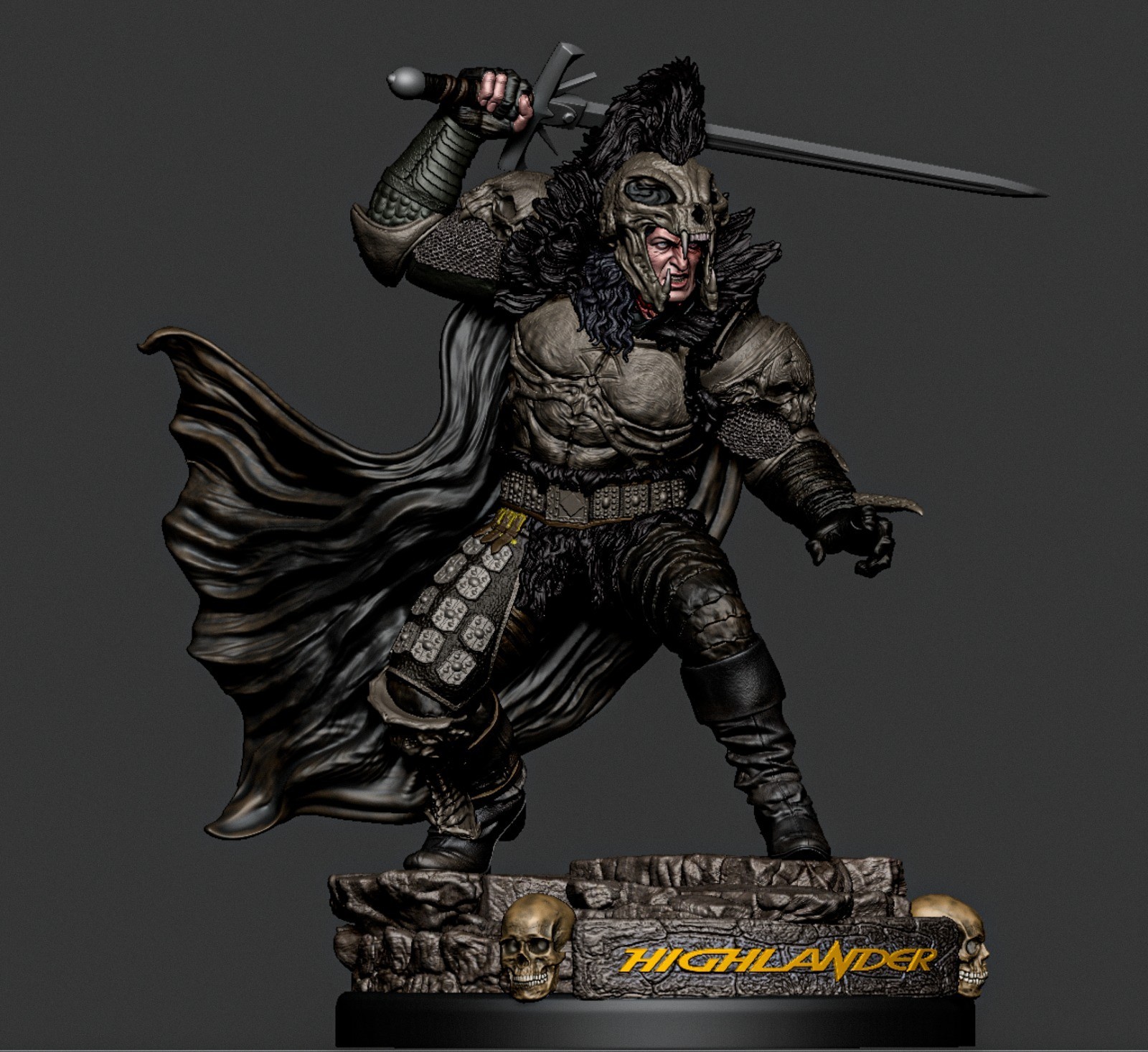 1:6 The Kurgan Highlander 1986 Fan Art UNPAINTED Resin Garage Kit
