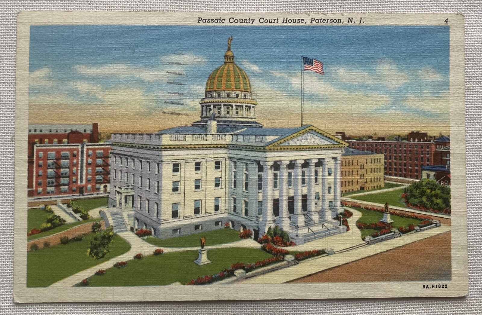 Passaic County Court House, Paterson, New Jersey, Vintage Postcard Passaic County Court House, Paterson, New Jersey, Vintage Postcard