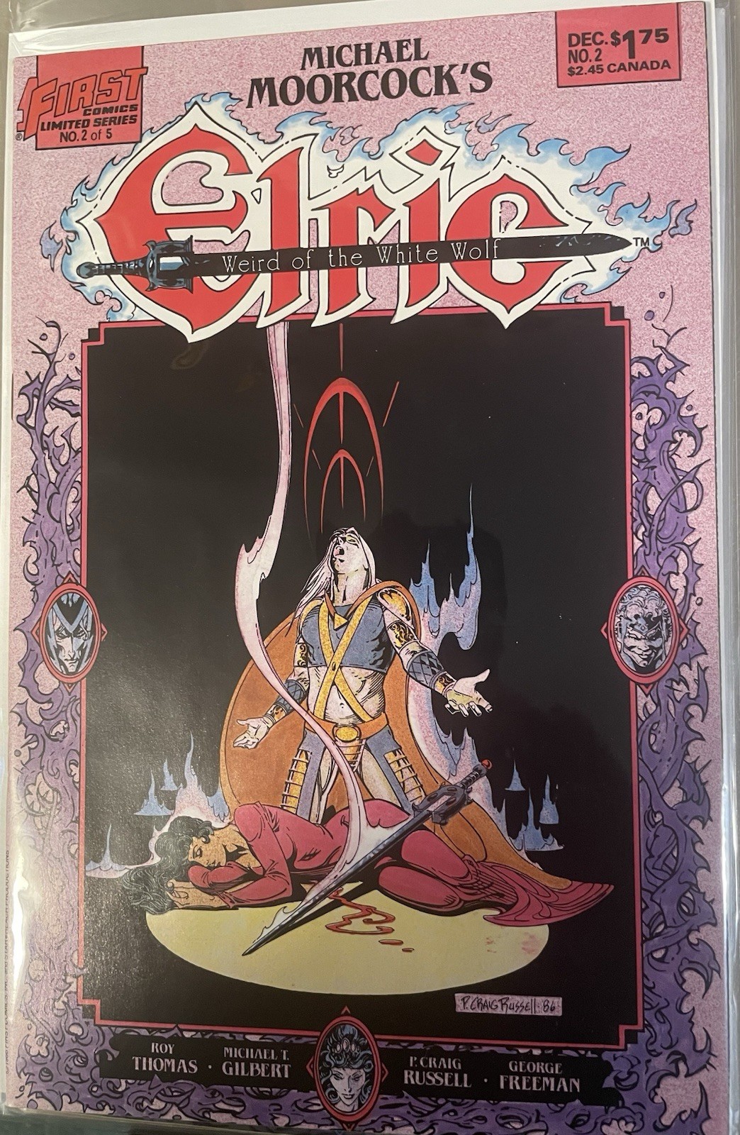 Michael Moorcock\'s Elric Weird of the White Wolf 2 out of 5 First Comics
