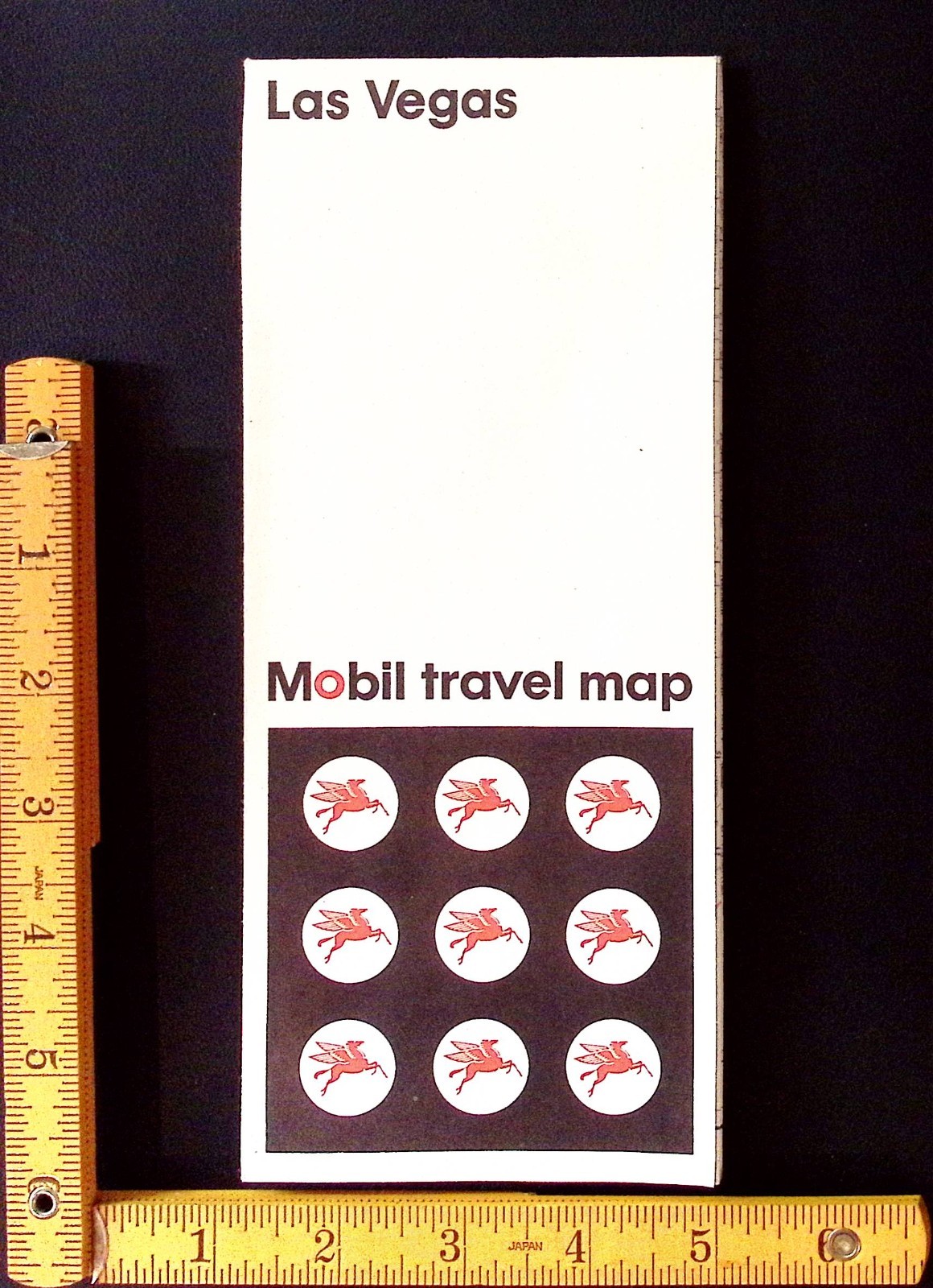 Vintage - 1971 Las Vegas Mobil Travel Map
