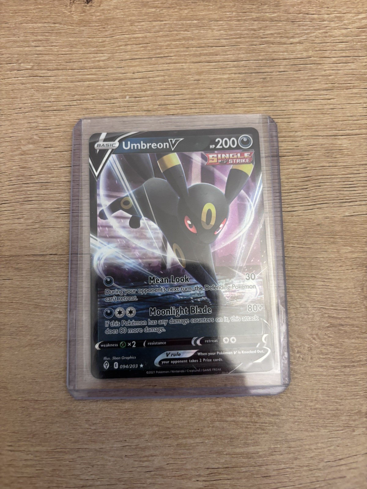 Umbreon V 094/203 Ultra Rare Pokemon TCG Evolving Skies