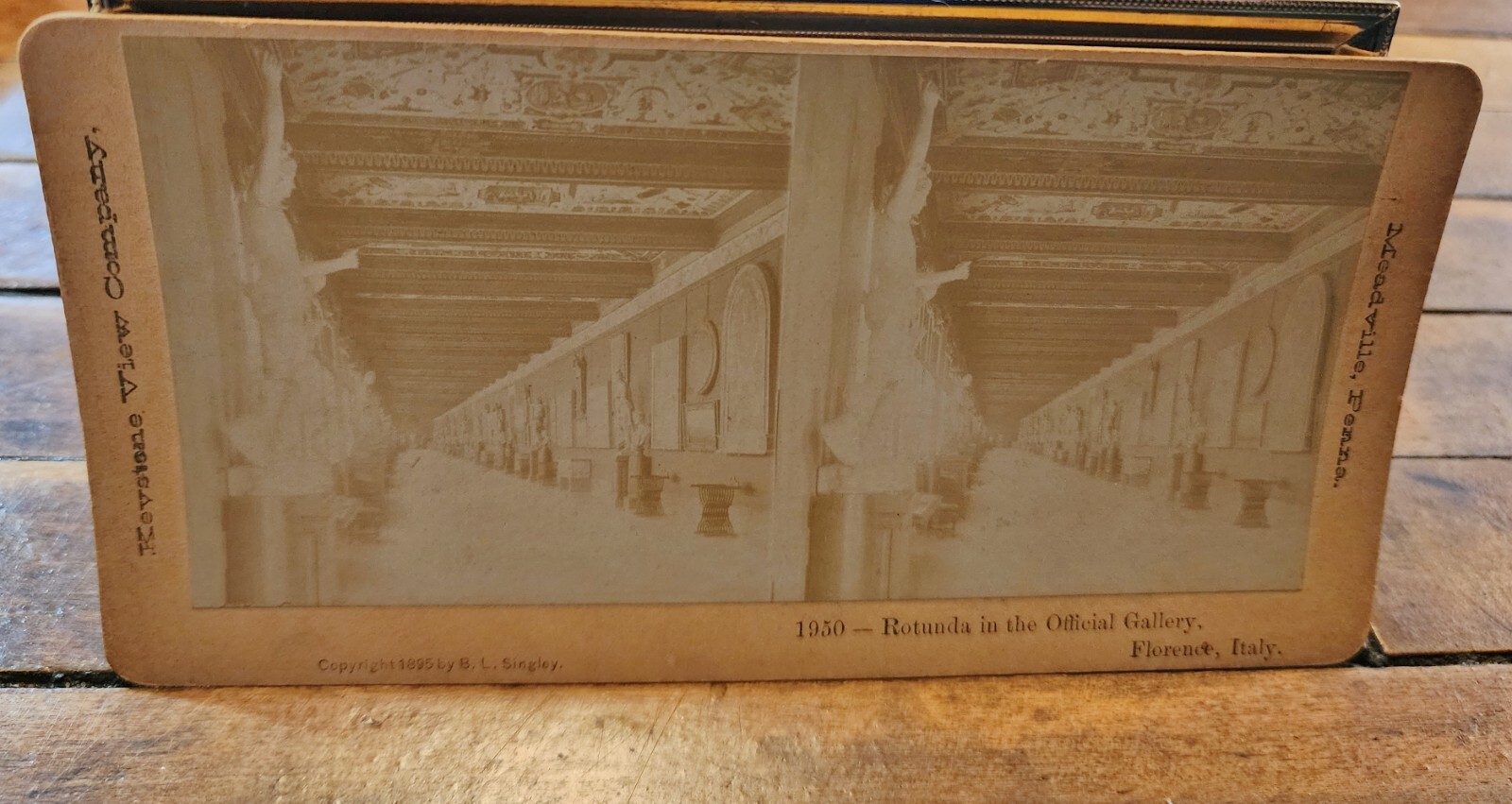 Antique 1895 Stereoview Card Keystone Florence Italy Rotunda in Official Gallery