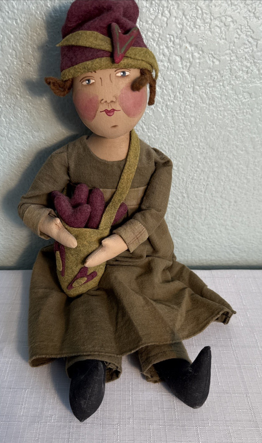 VTG Jacqueline Baird Huckleberry Folk Girl 17