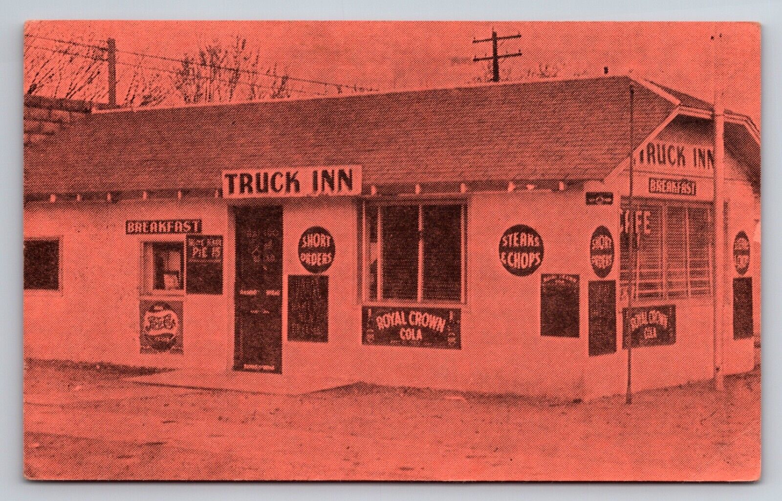 Truck Inn Restaurant Canon City Colorado Vintage Unposted Postcard