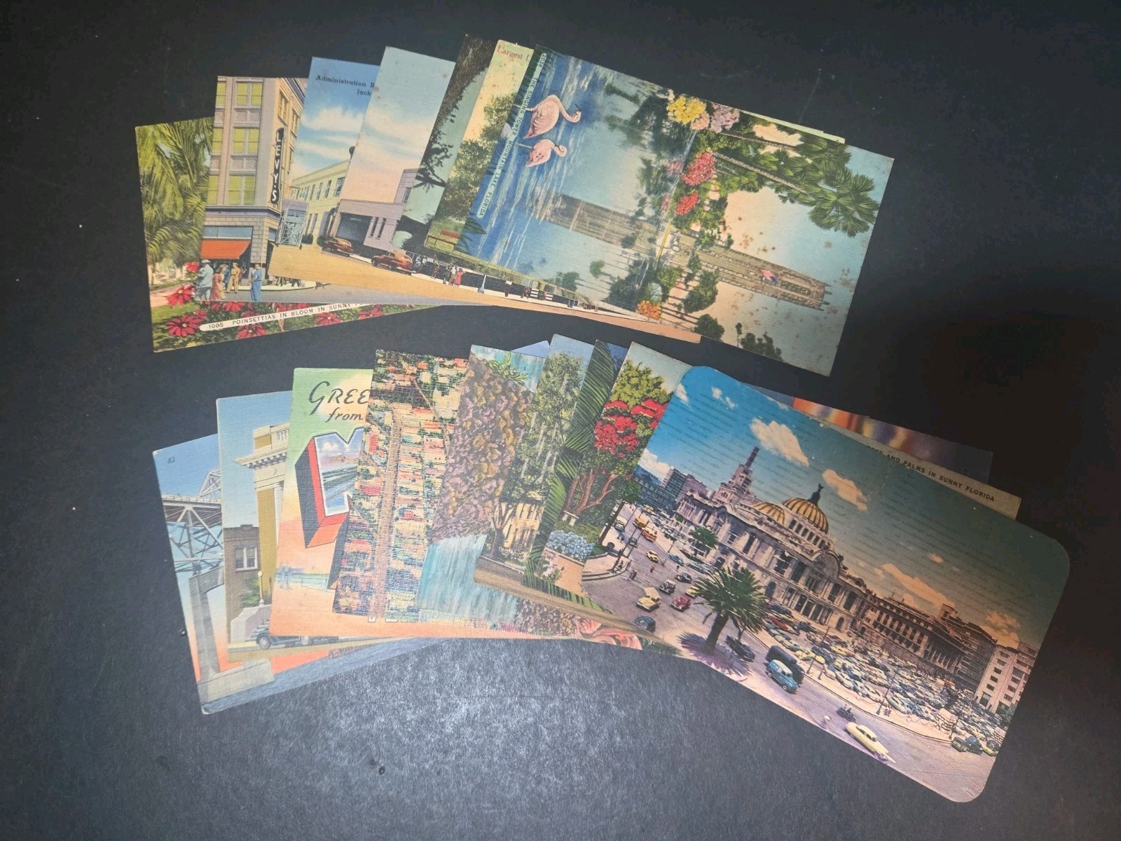 AI 16 Vintage Scenic Postcard Set Some Posted See Details US Seller 
