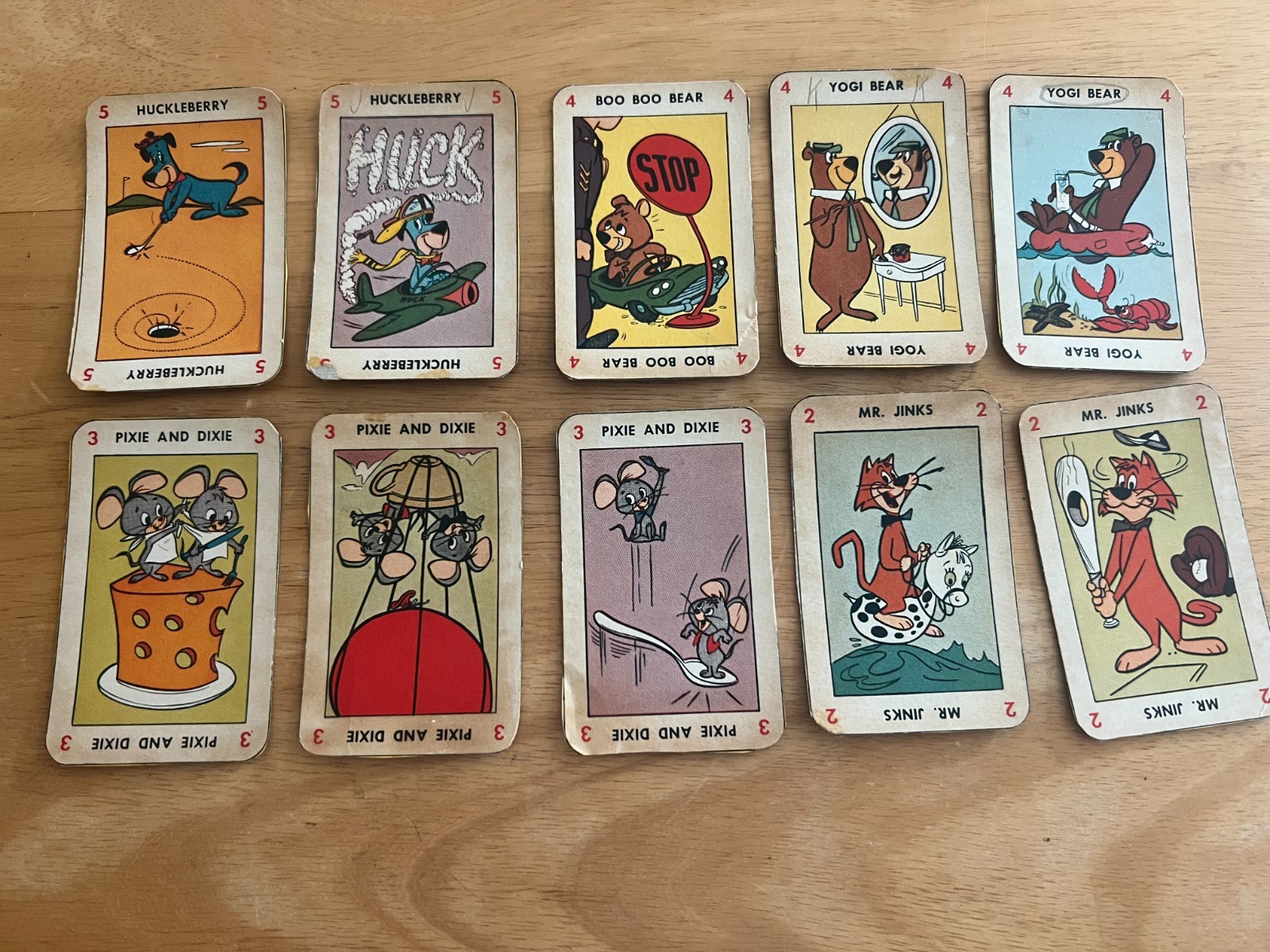 VINTAGE 1959 KELLOGGS CARTOON CEREAL CARDS -10 CARDS VINTAGE 1959 KELLOGGS CARTOON CEREAL CARDS -10 CARDS