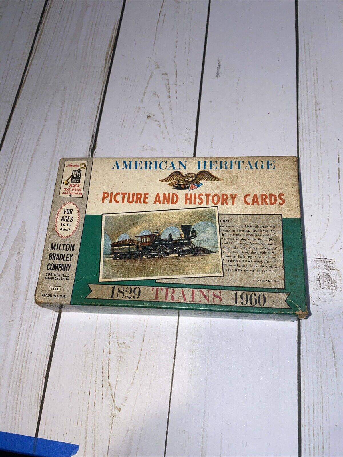 Complete Set of 40 American Heritage Picture and History Cards -Trains 1829-1960