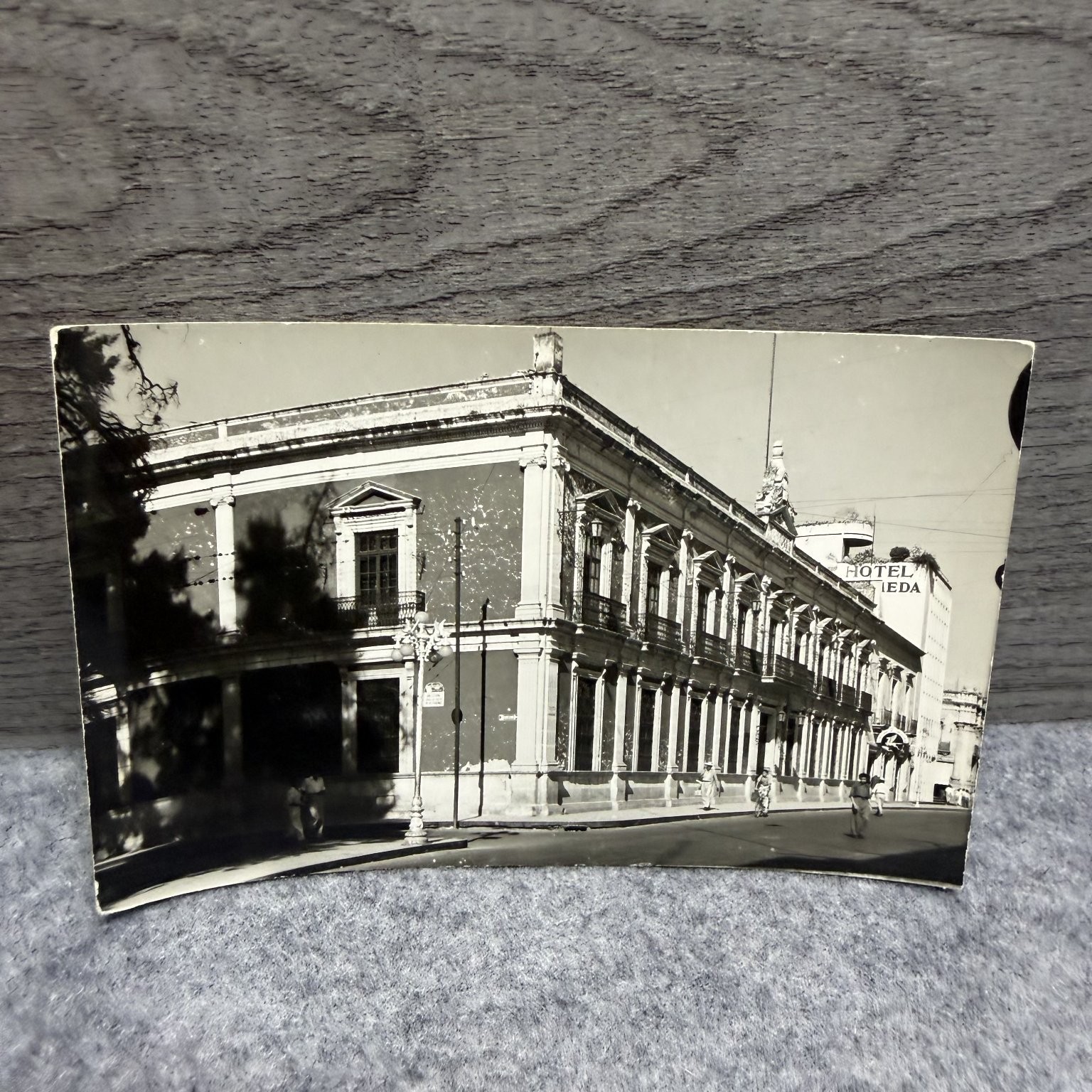 Vintage Real Photo Postcard Hotel Alameda Colonial Building Mexico City RPPC
