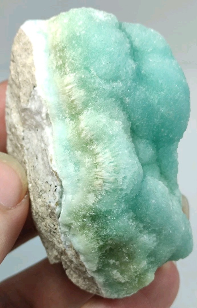Bluish Aragonite Specimen from Afghanistan. \