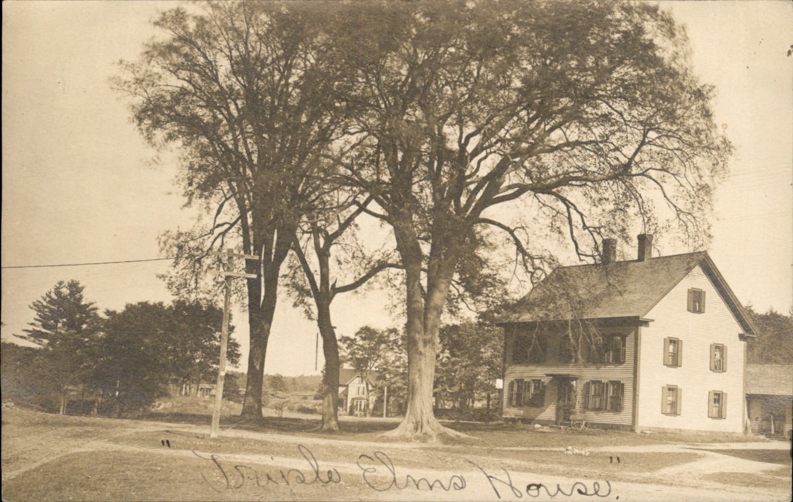 Sandown New Hampshire NH House c1910s Real Photo Vintage Postcard bhn