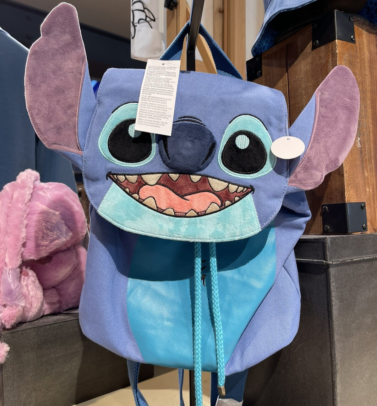 Disney parks Lilo & Stitch Disney Fabric Backpack — New, Dimensions 11.5×6×18