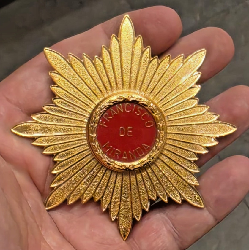 Venezuela Medal Order of Francisco de Miranda Grand Officer 2 MEDALS