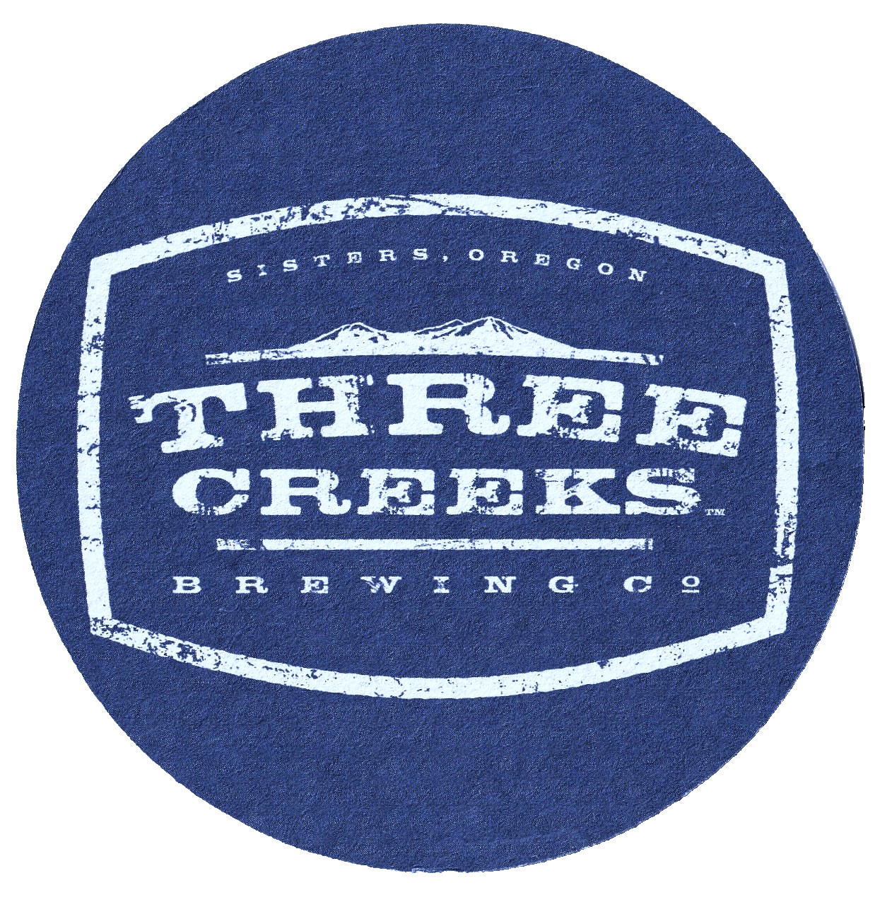Three Creeks Brewing Beer Coaster Sisters OR